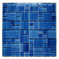 Colored Glaze Strip Glass Crystal Mosaic Wall Art